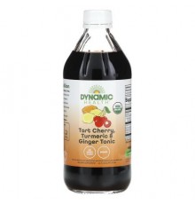 Dynamic Health, Tart Cherry, Turmeric & Ginger Tonic, Glass, 16 fl oz (473 ml)