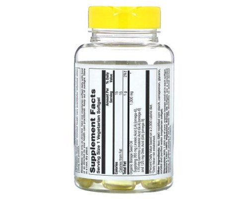 Nature's Life, Vegetarian Borage Oil, 60 Vegetarian Softgels (1,000 mg per Softgel) Nature's Life, Vegetarian Borage Oil, 60 Vegetarian Softgels (1,000 mg per Softgel)