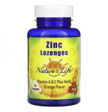 Nature's Life, Zinc Lozenges, Orange, 50 Lozenges