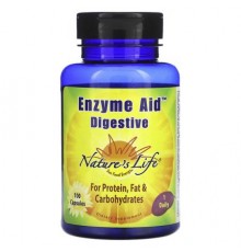 Nature's Life, Enzyme Aid, Digestive, 100 Capsules