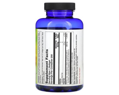 Nature's Life, Vitamin E, 268 mg (400 IU), 250 Softgels