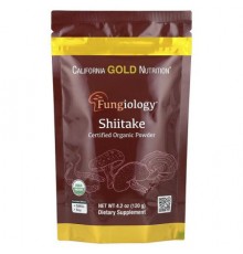 California Gold Nutrition, Fungiology®, Certified Organic Shiitake Powder, 4.2 oz (120 g)