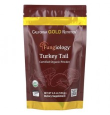 California Gold Nutrition, Fungiology®, Certified Organic Turkey Tail Powder, 4.2 oz (120 g)