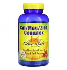 Nature's Life, Cal/Mag/Zinc Complex, 250 Capsules