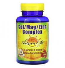 Nature's Life, Cal/Mag/Zinc Complex , 100 Capsules