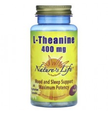 Nature's Life, L-Theanine, 60 Vegetarian Capsules