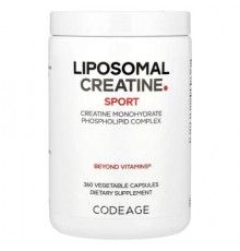 Codeage, Sport, Liposomal Creatine, 360 Vegetable Capsules (625 mg per Capsule)