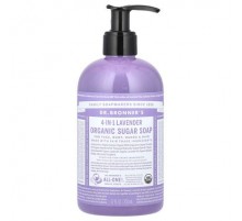 Dr. Bronner's, 4-In-1 Organic Sugar Soap, For Face, Body, Hands & Hair, Lavender, 12 fl oz (355 ml)