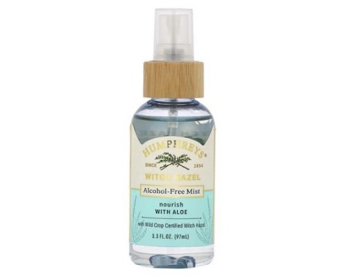 Humphreys, Witch Hazel, Alcohol-Free Mist with Aloe, 3.3 fl oz (97 ml)