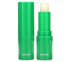 Amuse, Vegan Green Lip Balm, 01 Clear, 0.12 oz (3.5 g)