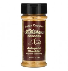 Amish Country Popcorn, Popcorn Seasoning, Jalapeño Cheddar, 4.75 oz (134 g)