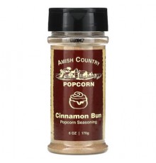 Amish Country Popcorn, Popcorn Seasoning, Cinnamon Bun , 6 oz (170 g)
