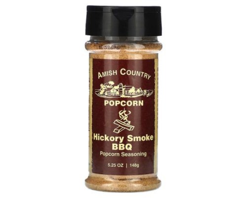 Amish Country Popcorn, Popcorn Seasoning, Hickory Smoke BBQ , 5.25 oz (148 g) Amish Country Popcorn, Popcorn Seasoning, Hickory Smoke BBQ , 5.25 oz (148 g)