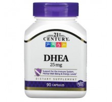 21st Century, DHEA, 25 mg, 90 Capsules