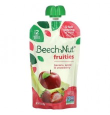 Beech-Nut, Fruities, 6+ Months, Banana, Apple & Strawberry, 3.5 oz (99 g)