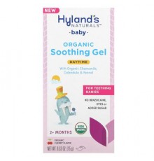 Hyland's Naturals, Baby Organic Soothing Gel, Daytime, 2+ Months, Organic Cherry, 0.53 oz (15 g)