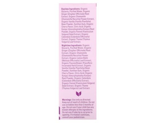 Hyland's Naturals, Baby, Organic Soothing Gel Combo Pack, Daytime/Nighttime, 2+ Months, Organic Cherry, 2 Tubes, 0.53 oz (15 g) Each Hyland's Naturals, Baby, Organic Soothing Gel Combo Pack, Daytime/Nighttime, 2+ Months, Organic Cherry, 2 Tubes, 0.53 oz (15 g) Each
