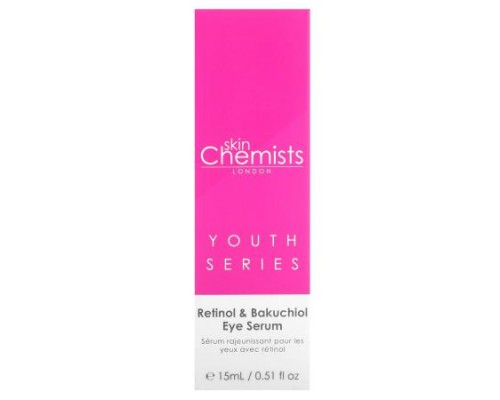 skinChemists, Youth Series, Retinol & Bakuchiol Eye Serum, 0.51 fl oz (15 ml) skinChemists, Youth Series, Retinol & Bakuchiol Eye Serum, 0.51 fl oz (15 ml)