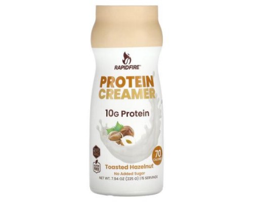 RAPIDFIRE, Protein Creamer, Toasted Hazelnut , 7.94 oz (225 g)