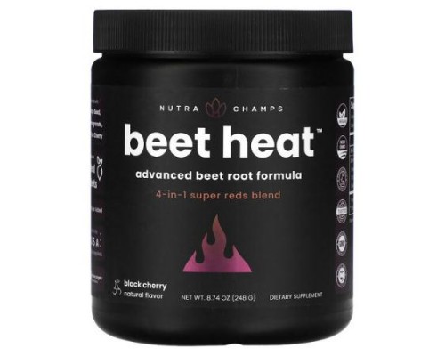 NutraChamps, Beet Heat, Black Cherry, 8.74 oz (248 g)
