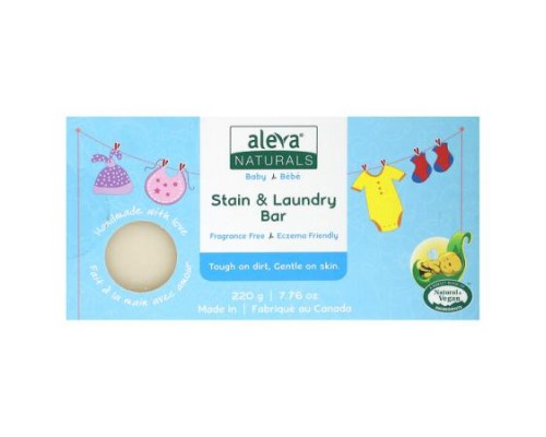 Aleva Naturals, Baby, Stain & Laundry Bar Soap, Fragrance Free, 7.76 oz (220 g) Aleva Naturals, Baby, Stain & Laundry Bar Soap, Fragrance Free, 7.76 oz (220 g)
