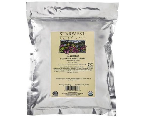 Starwest Botanicals, Organic St. John's Wort Herb, Cut & Shifted, 1 lb (453.6 g) Starwest Botanicals, Organic St. John's Wort Herb, Cut & Shifted, 1 lb (453.6 g)
