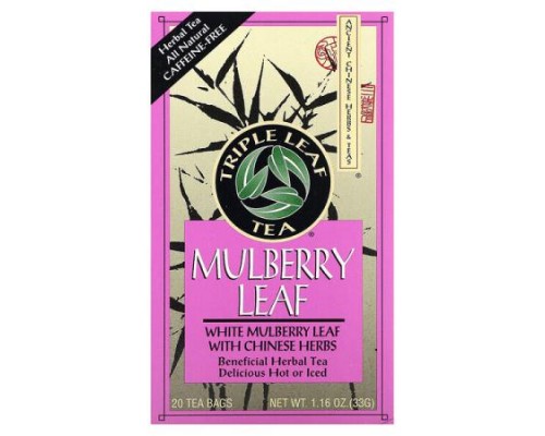 Triple Leaf Tea, Mulberry Leaf Tea, 20 Tea Bags, 1.16 oz (33 g)
