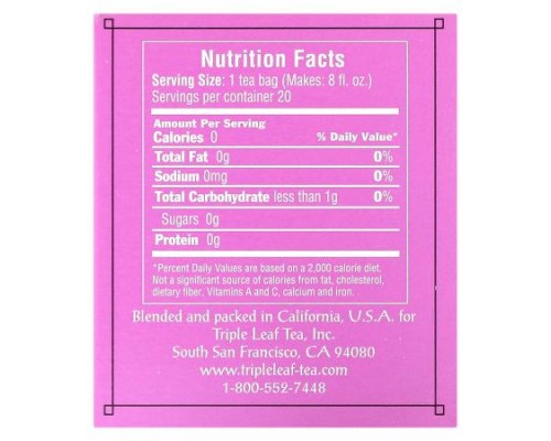 Triple Leaf Tea, Mulberry Leaf Tea, 20 Tea Bags, 1.16 oz (33 g)