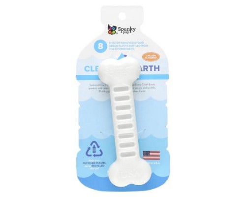 Spunky Pup, Clean Earth Hard Chews, Bone, Chicken, 1 Toy Spunky Pup, Clean Earth Hard Chews, Bone, Chicken, 1 Toy
