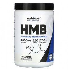 Nutricost, Performance, HMB, Unflavored, 8.9 oz (250 g)