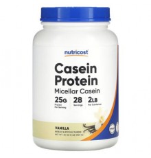 Nutricost, Casein Protein, Vanilla, 2 lb (907 g)
