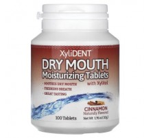 XyliDENT, Dry Mouth Moisturizing Tablets with Xylitol , Cinnamon, 100 Tablet