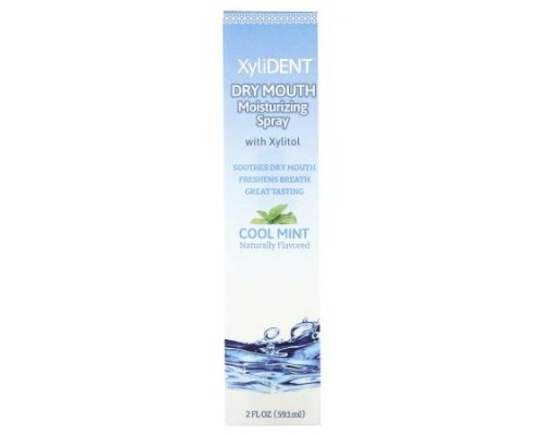 XyliDENT, Dry Mouth Moisturizing Spray with Xylitol, Cool Mint, 2 fl oz (59.1 ml) XyliDENT, Dry Mouth Moisturizing Spray with Xylitol, Cool Mint, 2 fl oz (59.1 ml)