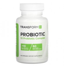 TransformHQ, Probiotic, >10 Billion CFU, 60 Capsules