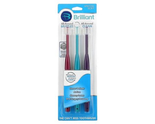 Baby Buddy, Brilliant, Toothbrush, Special Soft, 3 Toothbrushes Baby Buddy, Brilliant, Toothbrush, Special Soft, 3 Toothbrushes