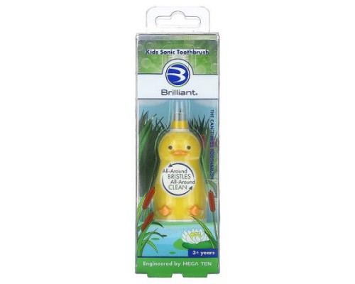 Baby Buddy, Brilliant, Kids Sonic Toothbrush, 3+ Years, Duck, 1 Sonic Toothbrush Baby Buddy, Brilliant, Kids Sonic Toothbrush, 3+ Years, Duck, 1 Sonic Toothbrush