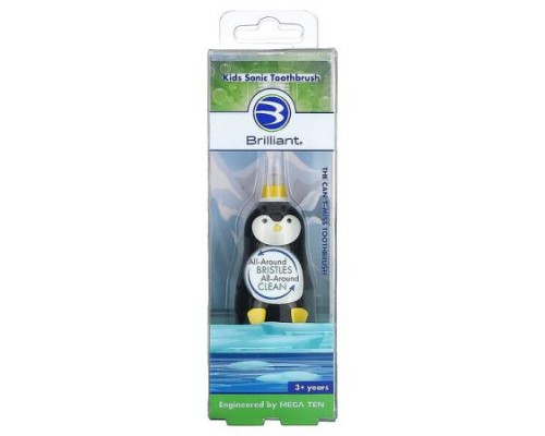 Baby Buddy, Brilliant, Kids Sonic Toothbrush, 3+ Years, Penguin, 1 Sonic Toothbrush Baby Buddy, Brilliant, Kids Sonic Toothbrush, 3+ Years, Penguin, 1 Sonic Toothbrush