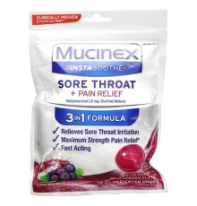 Mucinex, InstaSoothe, Sore Throat + Pain Relief, Elderberry & Wild Cherry, 2 mg, 40 Medicated Drops