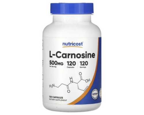 Nutricost, L-Carnosine, 500 mg, 120 Capsules Nutricost, L-Carnosine, 500 mg, 120 Capsules