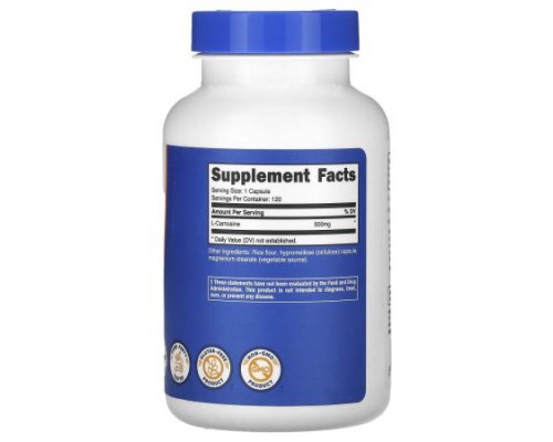 Nutricost, L-Carnosine, 500 mg, 120 Capsules Nutricost, L-Carnosine, 500 mg, 120 Capsules