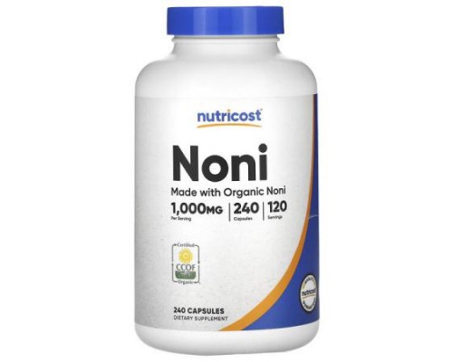 Nutricost, Noni, 240 Capsules (500 mg per Capsule)