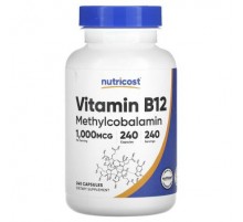 Nutricost, Vitamin B12, 1,000 mcg, 240 Capsules