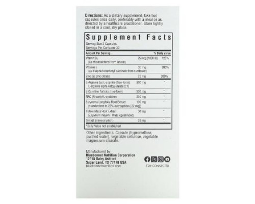 Bluebonnet Nutrition, Intimate Essentials, For Him, Conception Formula, 60 Vegetable Capsules (Discontinued Item) Bluebonnet Nutrition, Intimate Essentials, For Him, Conception Formula, 60 Vegetable Capsules (Discontinued Item)