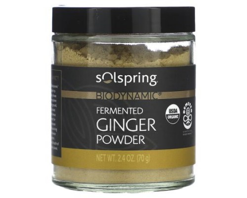 Dr. Mercola, Solspring®, Biodynamic®, Fermented Ginger Powder, 2.4 oz (70 g) Dr. Mercola, Solspring®, Biodynamic®, Fermented Ginger Powder, 2.4 oz (70 g)