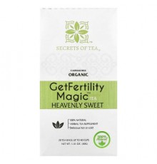 Secrets of Tea, Organic GetFertility Magic™ Tea, Heavenly Sweet, Caffeine Free, 20 Tea Bags, 1.41 oz (40 g)