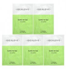 Idealove, Eureka for Cica, Calm & Clear, 5 Beauty Sheet Masks, 0.85 fl oz (25 ml) Each
