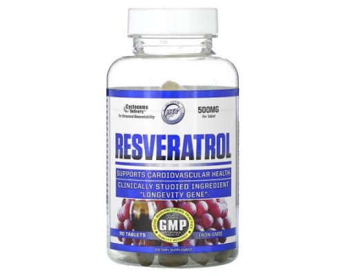 Hi Tech Pharmaceuticals, Resveratrol, 500 mg, 90 Tablets