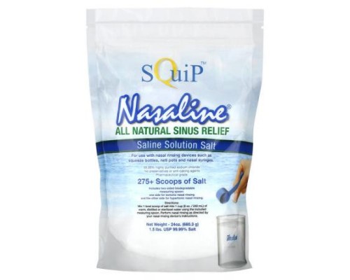 Squip, Nasaline, Saline Solution Salt, 1.5 lbs (680.3 g)