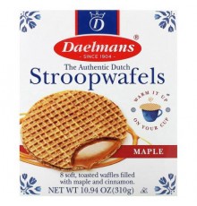 Daelmans, Stroopwafels, Maple, 8 Waffles, 10.94 oz (310 g)