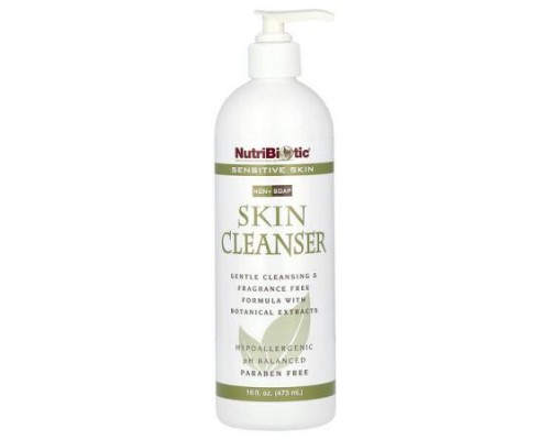 NutriBiotic, Skin Cleanser, Non-Soap, Fragrance Free, 16 fl oz (473 ml)